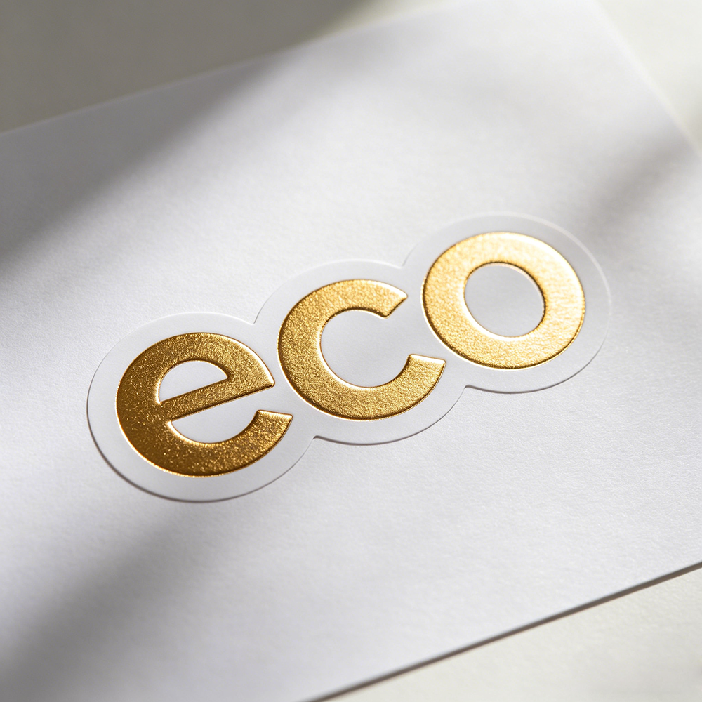 embossing logo for label